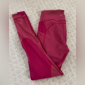 EUC Lululemon pink leggings [sz 10]